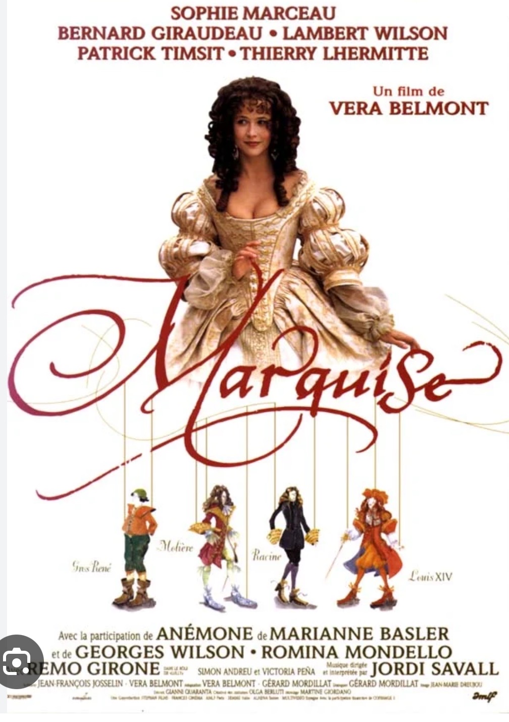 MARQUISE, Véra Belmont, 1997, Sophie Marceau, Bernard Giraudeau, Patrick Timsit (histoire)@@.jpg